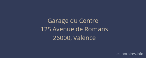Garage du Centre