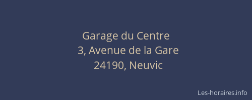 Garage du Centre