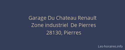 Garage Du Chateau Renault