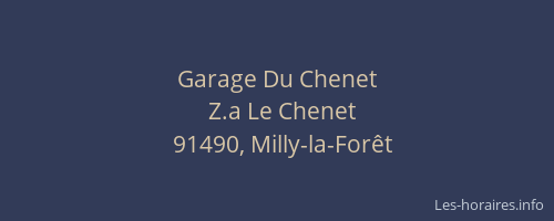 Garage Du Chenet