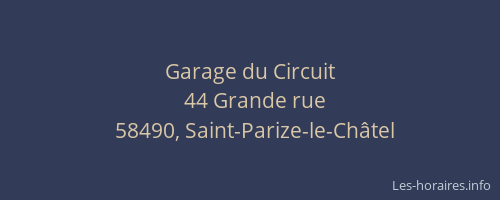 Garage du Circuit