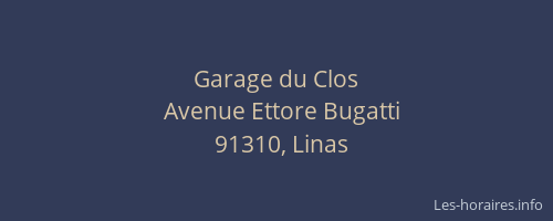 Garage du Clos