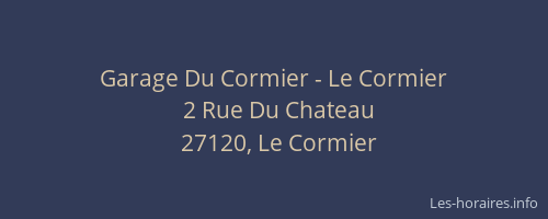 Garage Du Cormier - Le Cormier