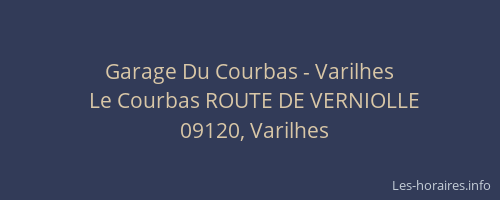 Garage Du Courbas - Varilhes