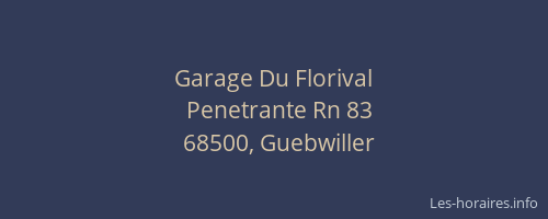 Garage Du Florival
