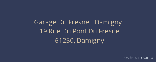 Garage Du Fresne - Damigny