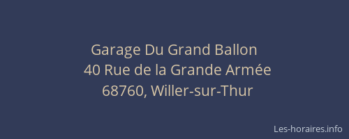 Garage Du Grand Ballon