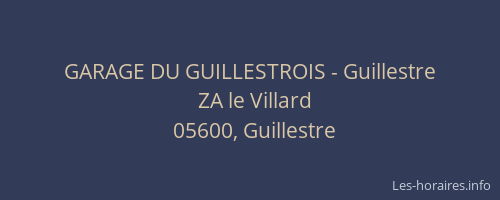 GARAGE DU GUILLESTROIS - Guillestre