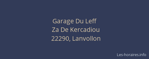 Garage Du Leff