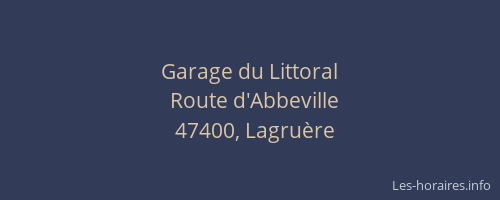 Garage du Littoral