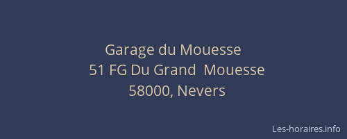 Garage du Mouesse