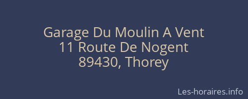 Garage Du Moulin A Vent