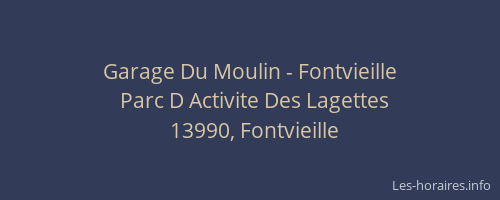Garage Du Moulin - Fontvieille