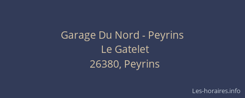 Garage Du Nord - Peyrins