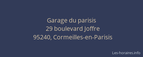 Garage du parisis