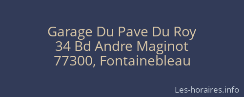 Garage Du Pave Du Roy