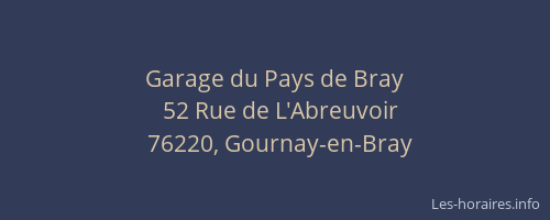 Garage du Pays de Bray