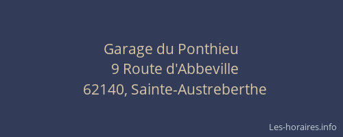 Garage du Ponthieu