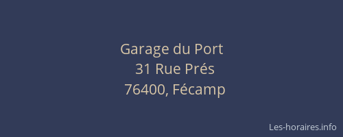 Garage du Port