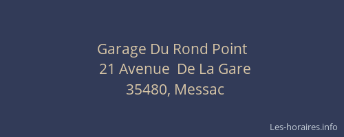 Garage Du Rond Point
