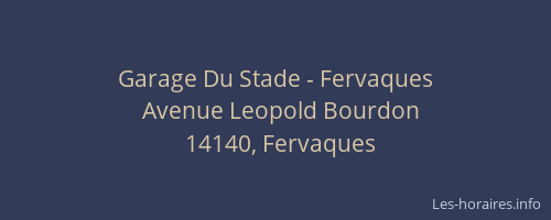 Garage Du Stade - Fervaques