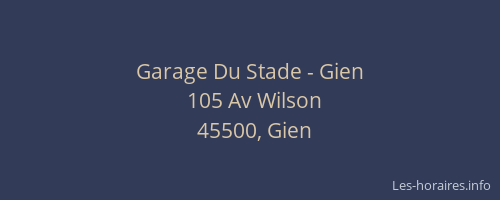 Garage Du Stade - Gien