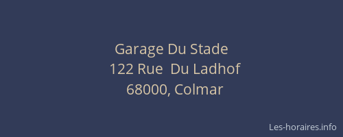 Garage Du Stade