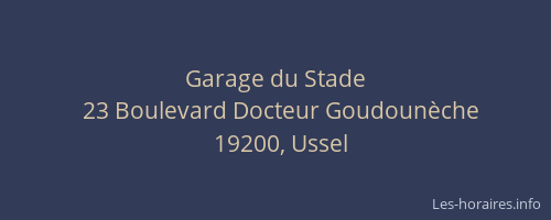 Garage du Stade