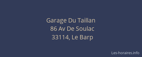 Garage Du Taillan