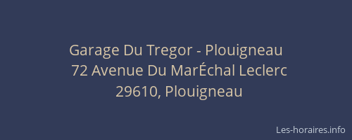 Garage Du Tregor - Plouigneau