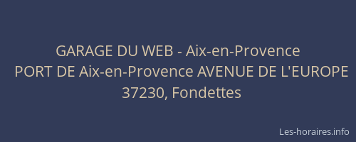 GARAGE DU WEB - Aix-en-Provence