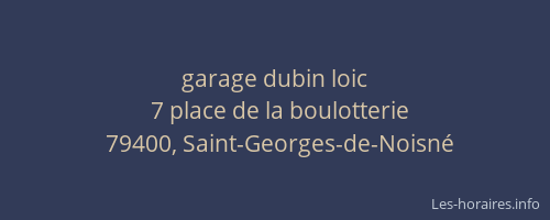 garage dubin loic