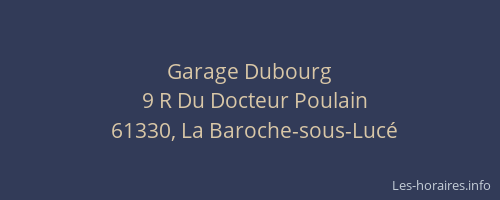 Garage Dubourg
