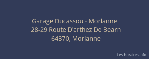 Garage Ducassou - Morlanne