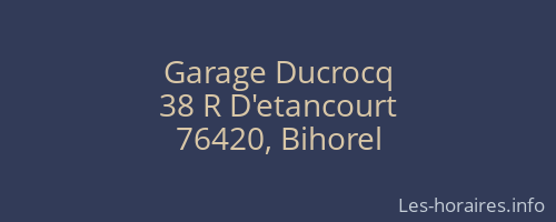 Garage Ducrocq