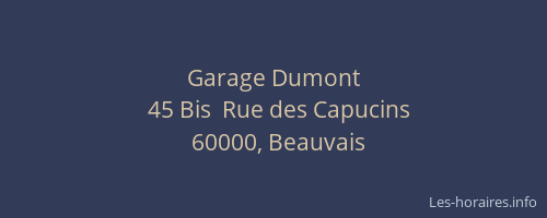 Garage Dumont