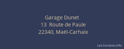Garage Dunet