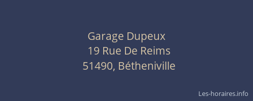 Garage Dupeux