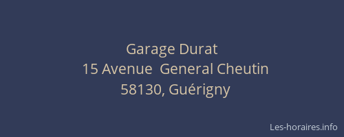 Garage Durat