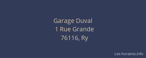 Garage Duval