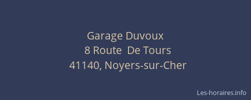 Garage Duvoux