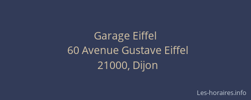 Garage Eiffel