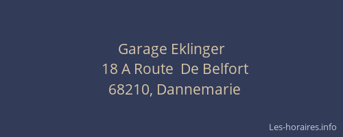 Garage Eklinger