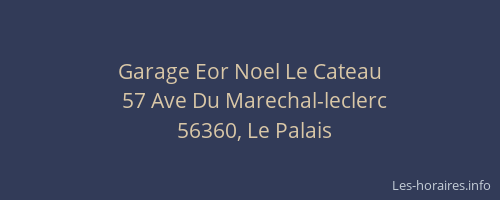 Garage Eor Noel Le Cateau