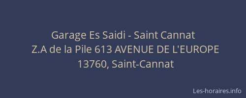 Garage Es Saidi - Saint Cannat