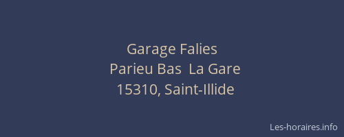 Garage Falies