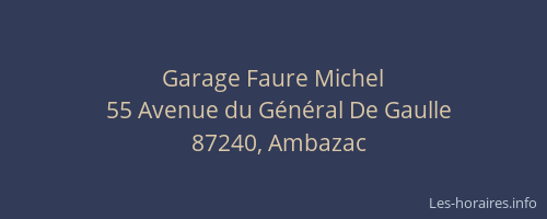 Garage Faure Michel