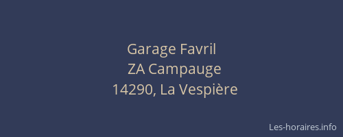 Garage Favril
