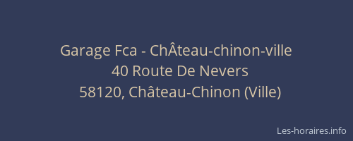 Garage Fca - ChÂteau-chinon-ville