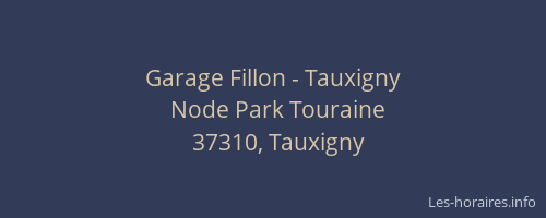 Garage Fillon - Tauxigny
